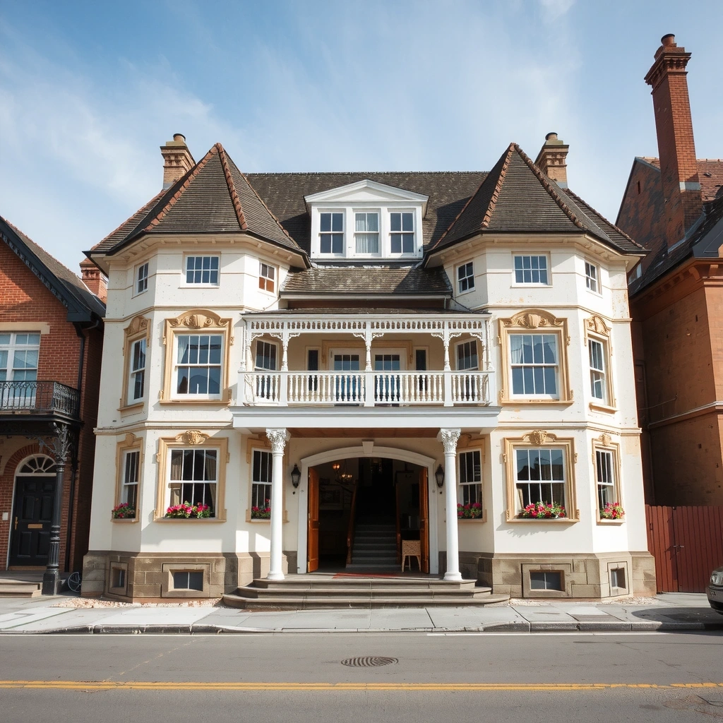 Hotel renovation exterior