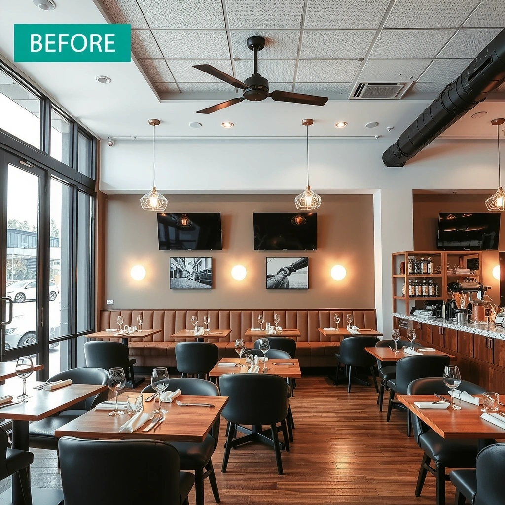 Restaurant interior renovation project